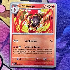 armarouge (034/191) - uncommon — pokémon: surging sparks